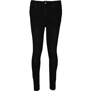 True Face Womens Jeans Denim Mid Rise Stretch Ladies Slim Fit Pants Trousers UK Size (Black - SR219, UK 10 Regular)