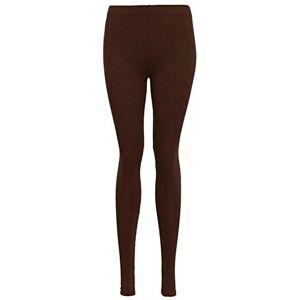 Zaif & Hari Ladies Plain Leggings Women's Long Stretchy Full Length Pants Plus Size 8-26 (Brown, 24-26)