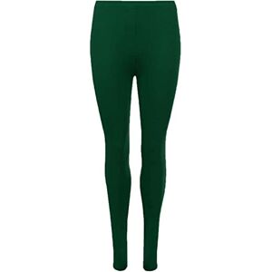 ELUM Womens Plus Size Stretchy Jersey Leggings Ladies Plain Elasticated Trousers Long Pants Viscose Full Length Legging Plus Size 8 to 26 Bottle Green