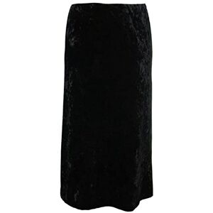 UK Dispatch Long Black Crush Velvet Skirts Gothic Hints 38 Inch Length Womens Plus Size