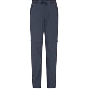 Mountain Warehouse Explorer Womens Zip Off Trousers - Quick Drying Pants, UV Protection Bottoms - Best for Hiking, Camping & Outdoors Navy 16