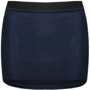 Leensy Womens Ladies Waisted Plain Jersey Summer Bodycon Tube Office Pencil Short Mini Skirt (as8, Numeric, Numeric_18, Regular, Regular, Navy Blue)