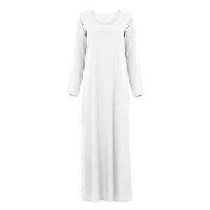 Generic Muslim Clothes for Women Islamic Maxi Dress Muslim Clothes for Men 4XL Arabic Robe Islamic Maxi Dress Womens Tops Dressy Casual UK Sales Clearance White