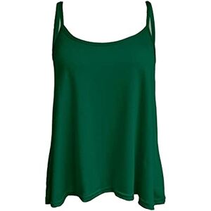 KAZ Ladies Vest Tops For Women Uk Ladies Summer Tops Cami Top Womens Vest Tops Plus Bottle Green 24-26