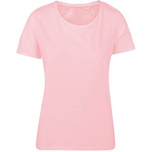 ChicWhisper Ladies 100% Cotton Crew Round Neck Plain T-Shirt Pink