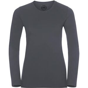 Style It Up *Ladies Long Sleeve HD T/Shirt (C-Grey, XS)