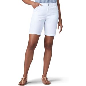 Lee Women's Regular Fit Chino Bermuda Short, White 10