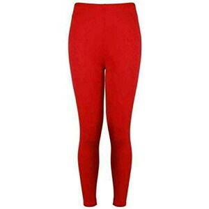 Fairy Trends Ltd TrendyFashion Plus Size Plain Stretchy Viscose Leggings UK Sizes 8-26 Womens Full Length Ladies Long Leggings Pants (Red Small-Medium UK 8-10)