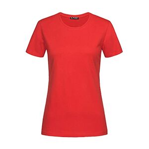 Fashion Star ​Womens Breathable T Shirt Wicking Gym Basic Top Sports T-Shirt Womens T-Shirt Red Small (UK 8)