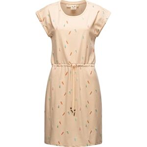 Ragwear Women's Summer Dress Short Mallory Print Dress Organic XS-XXL, beige, M Short