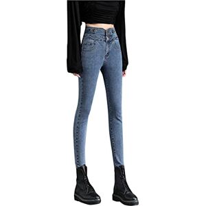 Dawwoti Womens Shaping Skinny Jeans Tapped Jeans Stretch Leggings Trousers Bootcut Pants Blue