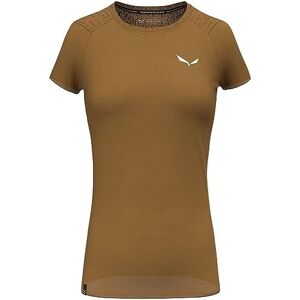 Salewa Pure Sal. Merino T-Shirt Women, Golden Brown Melange, M, Female