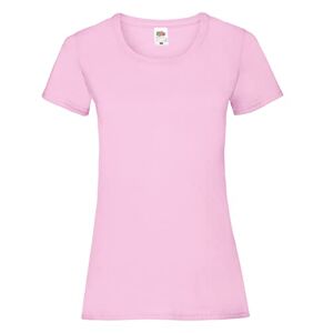 Fruit of the Loom Women's Valueweight Short Sleeve T-Shirt, Light Pink, 10 (Manufacturer Size:Small)