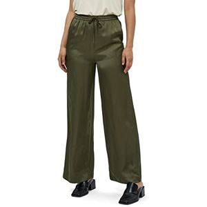 Redefined Fashion Minus Women's Kamia High Waisted Wide Leg Pant Blue Autumn Trousers UK Size 14, 3797 Ivy Green, 42