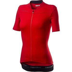 CASTELLI Women's Anima 3 Jersey Sweatshirt, Red/Black, S