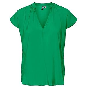 Bestseller A/s VERO MODA Women's Vmqueeny V-Neck C/S top WVN Ga, Bright Green, S