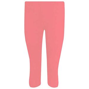 Shopygirls Tease Women Ladies Cropped 3/4 Capri Length Leggings Summer Plus Size UK 8-26 (Coral, 18)