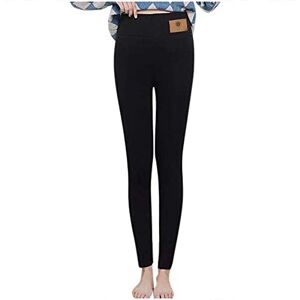 Cyber Monday Sales Women Fleece Lined Leggings Winter Warm Tight Thick Velvet Wool Cashmere Pants Trousers Leggings Black of Friday Deals 2023