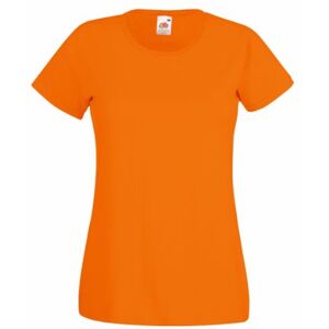 Fruit of the Loom Lady-fit Valueweight T-Shirt SS050 (XS, Orange)