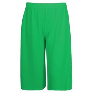 Mustwearit Women Ladies 3/4 Short Palazzo Wide Leg Culottes Trousers Casual Pants UK 8-26 Jade Green