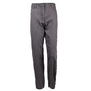 True Face Womens Jeans Denim Mid Rise Stretch Ladies Slim Fit Pants Trousers Grey - SR229ST 16 Short