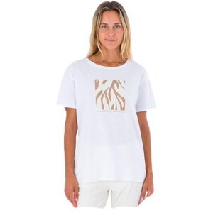 Hurley Women's Zebra Tee T-Shirt, White, XS