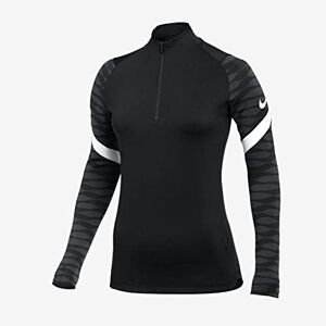 Nike Women's Strike 21 Drill Top Training Sweatshirt, womens, CW6875-010, Black/anthracite/white/white, XL
