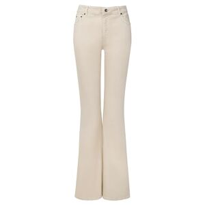 Joe Browns Women's Essentials Ecru High Waisted Bootcut Flared Jeans, Beige, 12S