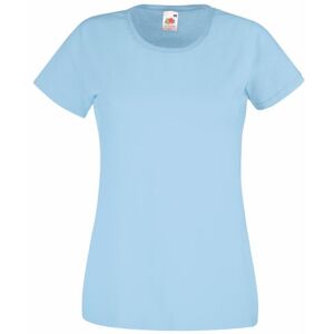 Universal Textiles Fruit of the Loom Ladies/Womens Lady-Fit Valueweight Short Sleeve T-Shirt (S) (Sky Blue)