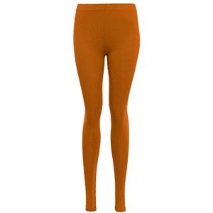 66FD New Womens Ladies Plain Strechy Viscose Full Length Legging Plus Size 8 to 26 (Rust, XXL UK 20-22)