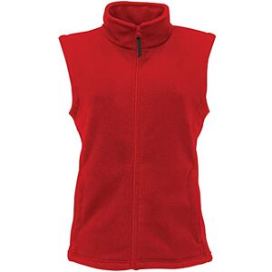 Women's Regatta Women'S Micro Fleece Bodywarmer Regular Fit Plain Turtleneck Sleeveless Gilet, Red (Classic Red), 12