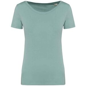 Earth Wardrobe Organic Cotton Plain T-Shirt: Ladies Jade Green