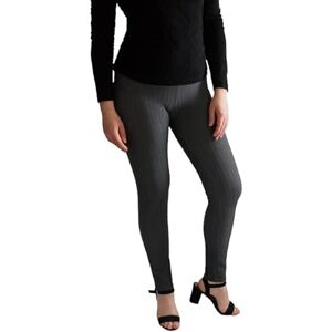 I Want It First iwantitfirst Luxury Women Smart Legging Trousers - Strechy Legging Pants Suit Ladies Bottoms Grey Pinstripes (as8, Numeric, Numeric_20, Plus, Regular)