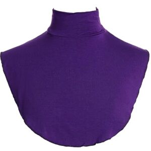 iiniim Women Turtleneck Dickey Collar Detachable Half Blouse Fake Collars Half Shirts False Collar Purple C One Size