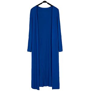 Women Summer Maxi Long Modal Cardigan Shawl Sun Protection Essential Solid Open Front Thin Coat Cardigan Tops Royal Blue