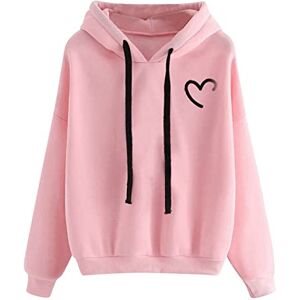 RLEHJN Women's Hoodies UK Sale Clearance Autumn/Winter Hooded Sweatshirt Long Sleeve Shirts Solid Color Hoodies with Drawstring Ladies Basic Casual Tops Comfortable Warm Pullover Loose Fit Outwear