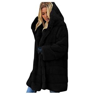 Buetory Womens Plus Size Winter Thick Faux Fur Coat Big Hooded Parka Overcoat Winter Long Sleeve Military Anorak Coat Jacket