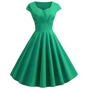 Singular-Point Ladies Evening Dresses Size 16 Day Dresses for Women UK 60S Dresses for Women UK Crochet Dress 1950S Dress Plus Size 80S Fancy Dress Fancy Dress for Adults Women See,Green,M