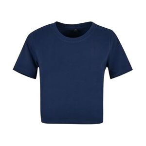 COOZO Ladies Cropped T-Shirt - Light Navy - XS
