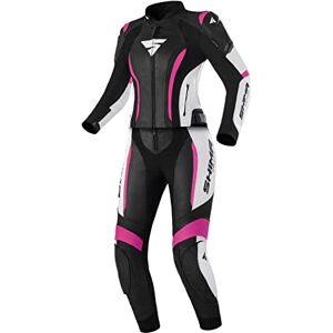 Miura 2.0 Jacket White SHIMA Miura 2.0 Motorbike Suit - Leather, Ladies, Sport suit with back, elbow, knee, hip and shoulder Protectors, Perforated leather, 2-piece, Jacket and pants (38, Pink)