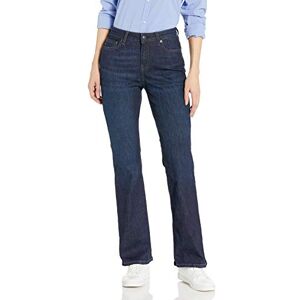 Amazon Essentials Women's Mid-Rise Slim Bootcut Jean, Dark Wash, 12 Long