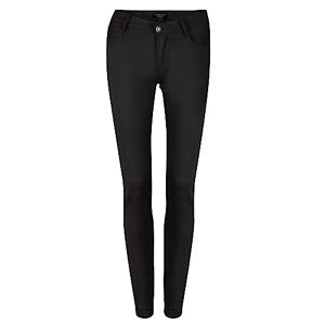 Ameera Jeans Mid Rise Super Skinny Denim Jeans for Women UK Stretch Ladies Cotton Jeggings (as8, Waist, Numeric_32, Regular, Regular, Black)