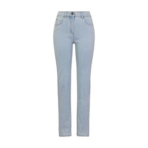 Ex High Street Brand Ladies Straight Leg Jeans - Mid Rise Cotton Denim with Added Stretch Fashion Apparel for Women Pale Blue
