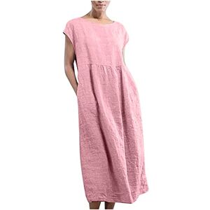 Womens Dresses 0516a778 FunAloe Strappy Summer Dress,Long Dresses,Summer Oversized Plus Size T-Shirt Dress,Womens Dresses,Cotton Linen Dress,Holiday,Smock Dress,Chic Women Vintage Midi Dress,Short Sleeve Cocktail Dresses