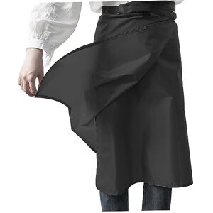 Eyccier Rain Skirt 230T Ultralight Rain Poncho Half Poncho, Multifunctional Waterproof Half Raincoat Breathable Rain Kilt for Hiking Camping Cycling Riding Black