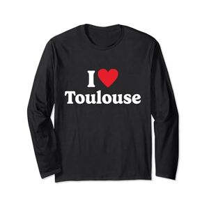 I Love European Cities I love Toulouse Long Sleeve T-Shirt