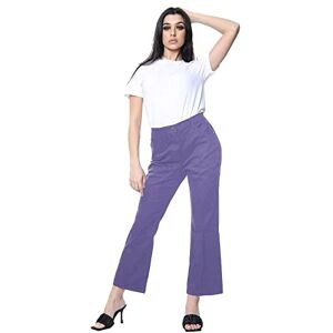 True Face Womens Jeans Denim Mid Rise Stretch Ladies Slim Fit Pants Trousers Purple - SR227BC 12R