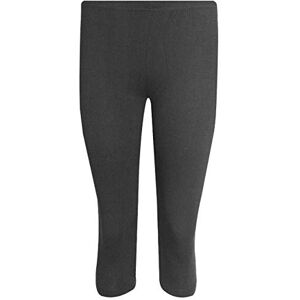 Shopygirls Tease Women Ladies Cropped 3/4 Capri Length Leggings Summer Plus Size UK 8-26 (Black, 14)