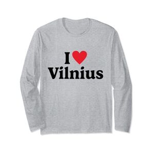 I Love Travel I love Vilnius Long Sleeve T-Shirt
