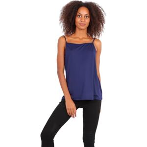 Generic Women's Vest Women Plain Summer Casual Tank TOP T Shirt Camisole (Polyester : 95%, Elastane : 5%, Blue)